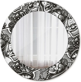 Lustro z nadrukiem dekoracyjne okrągłe Abstrakcyjny płyn