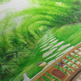 Obraz - Widok na tropikalny ogród (170x50 cm)