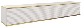 Szafka RTV KARL 3D 175cm wisząca/stojąca biały mat  PIASKI Meble