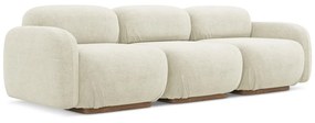 Kremowa sofa modułowa z materiału bouclé 270 cm Ailani – Makamii