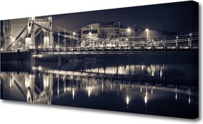 Obraz na płótnie Konstrukcja Stalowego Mostu