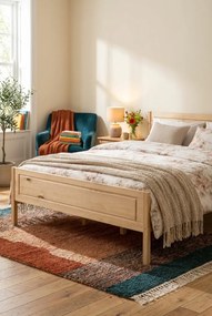 Drewniane łóżko z naturalnej sosny 120x200 W9-C81