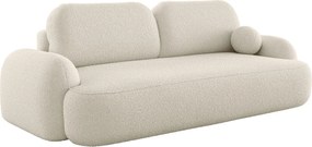 BEDANTE SOFA MOLLY z funkcją spania TERRA FROTTE 01 Kremowy z pojemnikiem na pościel, sofa do salonu, kanapa, sofa rozkładana, sofa z pojemnikiem, wersalka
