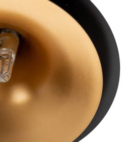Czarna lampa wisząca z metalowym kloszem ø 36 cm – Ixia