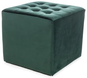 Zielony taboret LORI VELVET