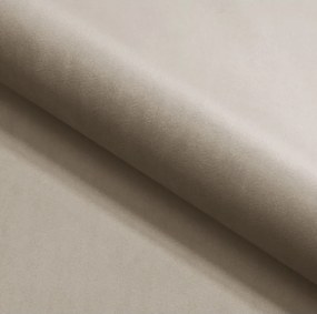 Narożnik GLAM Lewostronny z funkcją spania, zestaw z poduszkami wolnostojący tkanina RIVIERA 16 Beżowy DOMO HOME