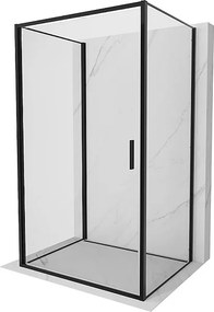 Mexen Exo-3S kabina prysznicowa 3-ścienna uchylna 70 x 90 cm, transparent, czarna - 817-070-090-70-00-3S