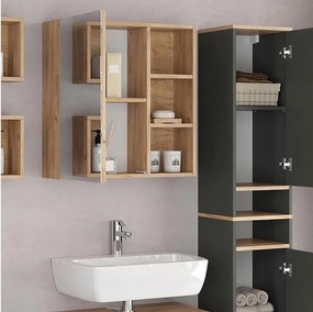 Zestaw mebli łazienkowych antracyt 62x32x54 senyo