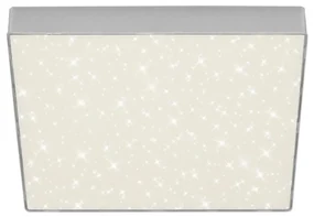 Briloner 7078-414 - LED Plafon STAR SKY LED/21W/230V 28x28 cm srebrny