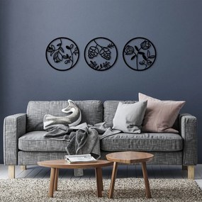 Metalowa dekoracja ścienna Floral – Wallity