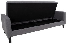 Szara sofa rozkładana 204 cm Milton – House Nordic