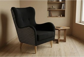 Elegancki fotel Roland z profilowanym siedziskiem i oparciem