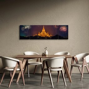 Obraz fajerwerków w Azji (170x50 cm)