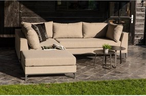 Beżowa sofa ogrodowa Exotan Sicilie, lewostronna