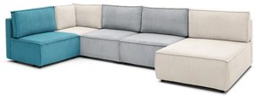 Sztruksowy narożnik (w kształcie litery U/strona zmienna) Nihad modular – Bobochic Paris