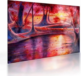Obraz na szkle magicznego lasu (70x50 cm)