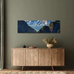 Obraz krajobrazu z górami (170x50 cm)