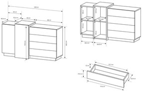 Komoda z szufladami - Lumina 5X
