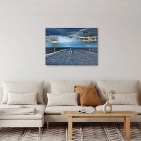 Obraz drogi podczas burzy (70x50 cm)