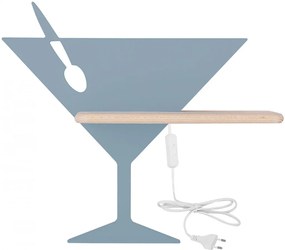 Niebieski kinkiet ścienny dziecięcy z wtyczką - 9X K057 B9-W45