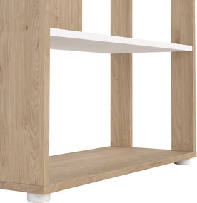 Regał biurowy otwarty 4 półki Sign 80 jackson hickory/biały mat