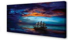 Zdjęcie na płótnie Wieczorny Rejs Statkiem