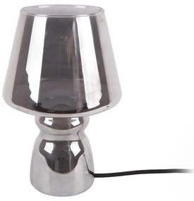 Szara szklana lampa stołowa Leitmotiv Classic Glass, ø 16 cm