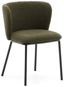Zielony tapicerowany fotel jadalniany Ciselia – Kave Home
