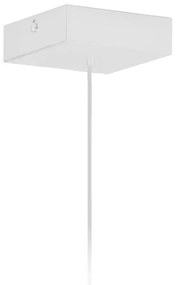 Geometryczna lampa wisząca z białym stelażem - T3-F44