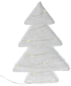 Dekoracyjna choinka z materiału z LED, 30 cm