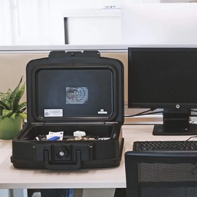 Ognioodporny box FIRE DATA 2, 165 x 440 x 370 mm, mechaniczny - na klucz