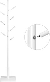 Biały stojakowy wieszak ARBO