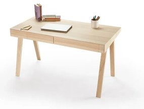 Biurko z jesionu litewskiego EMKO 4.9, 140 x 70 cm
