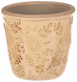 Osłonka ceramiczna na kwiaty Flores retro, 14 x 13 cm, 14 cm