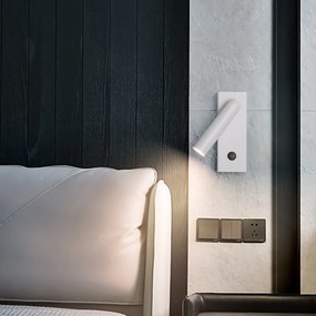 Kinkiet lampa wisząca LED punktowa metalowa AT82-1KL-White