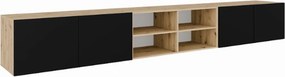 Szafka RTV wisząca MIVO 300 cm do Salonu pod Telewizor - Dąb artisan