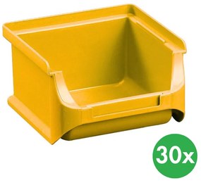 Allit Plastikowe pojemniki PLUS 1, 102x100x60 mm, żółte, 30 szt.