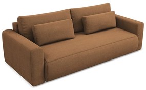 Rozkładana/ze schowkiem sofa w kolorze terakoty 238 cm Kapua – Makamii