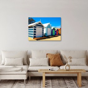 Obraz - Brighton Beach, Melbourne, Australia (70x50 cm)