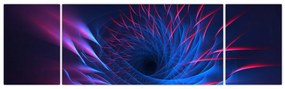 Obraz - abstrakcja kwiatu (170x50 cm)