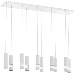 Eglo 39703 - LED Żyrandol na lince BERNABETA 10xGU10/5W/230V biały