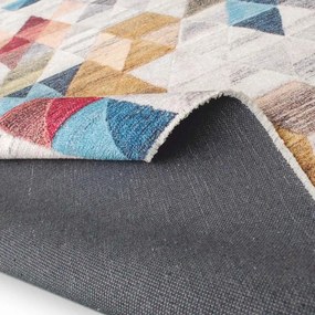 Dywan bawełniany Pescara trójkąty multikolorowe 120 cm x 170 cm