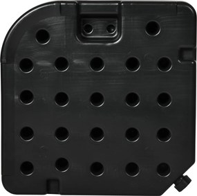 Outsunny waga na parasol ogrodowy 4-częściowa odporna na warunki atmosferyczne HDPE czarna do 80 kg piaskiem 60 kg wodą | Aosom PL