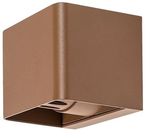 Rabalux 77169 zewnętrzna lampa ścienna LEDHallstatt, 10 W, brązowa