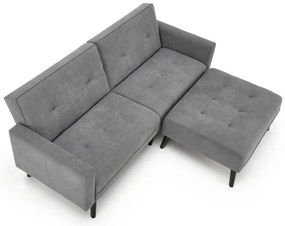 Sofa rozkładana CORNELIUS szara HALMAR