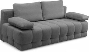 Kanapa Tuko rozkładana z pojemnikiem - szara dzianina Freya 210.21