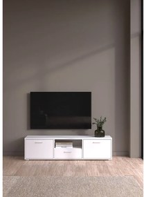 Biała szafka pod TV 147x38 cm Media – Tvilum