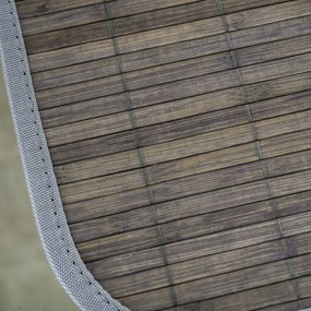 HOMCOM Kosz na bieliznę z uchwytami i pralnym workiem, Rattan, Poliester, Bawełna, Metal, 43L x 32S x 61W cm, Szary