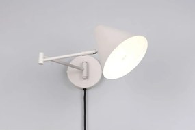 Kinkiet z elastyczną konstrukcją do kontaktu w kolorze kości słoniowej ø 15 cm Cosima – Trio