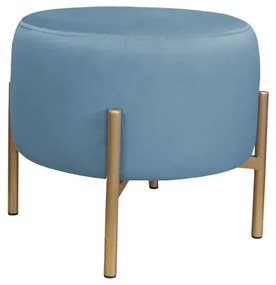 Pufa WILFRED MG VELVET ciemnoniebieska/złota ATOS